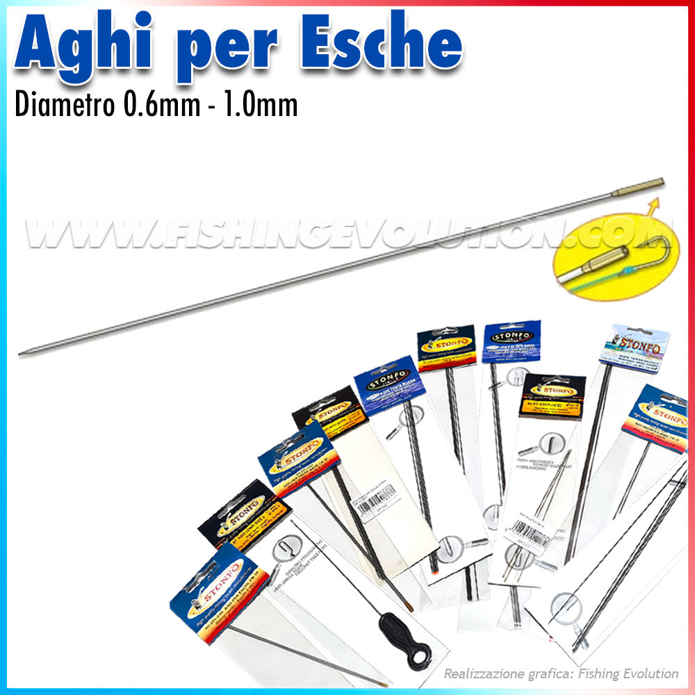 Art.223 Aghi Inox con Boccola Posteriore (2 pz)