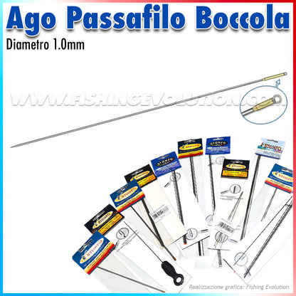 Art.223 Aghi Inox con Boccola Posteriore (2 pz)