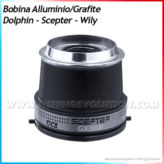 Bobina Ricambio Originale Graphite-Alluminio x Dolphin, Scepter, Wily