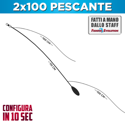 Configurazione Trave: 2x100 Pescante