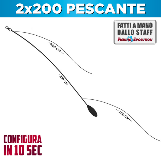 Configurazione Trave: 2x200 Pescante