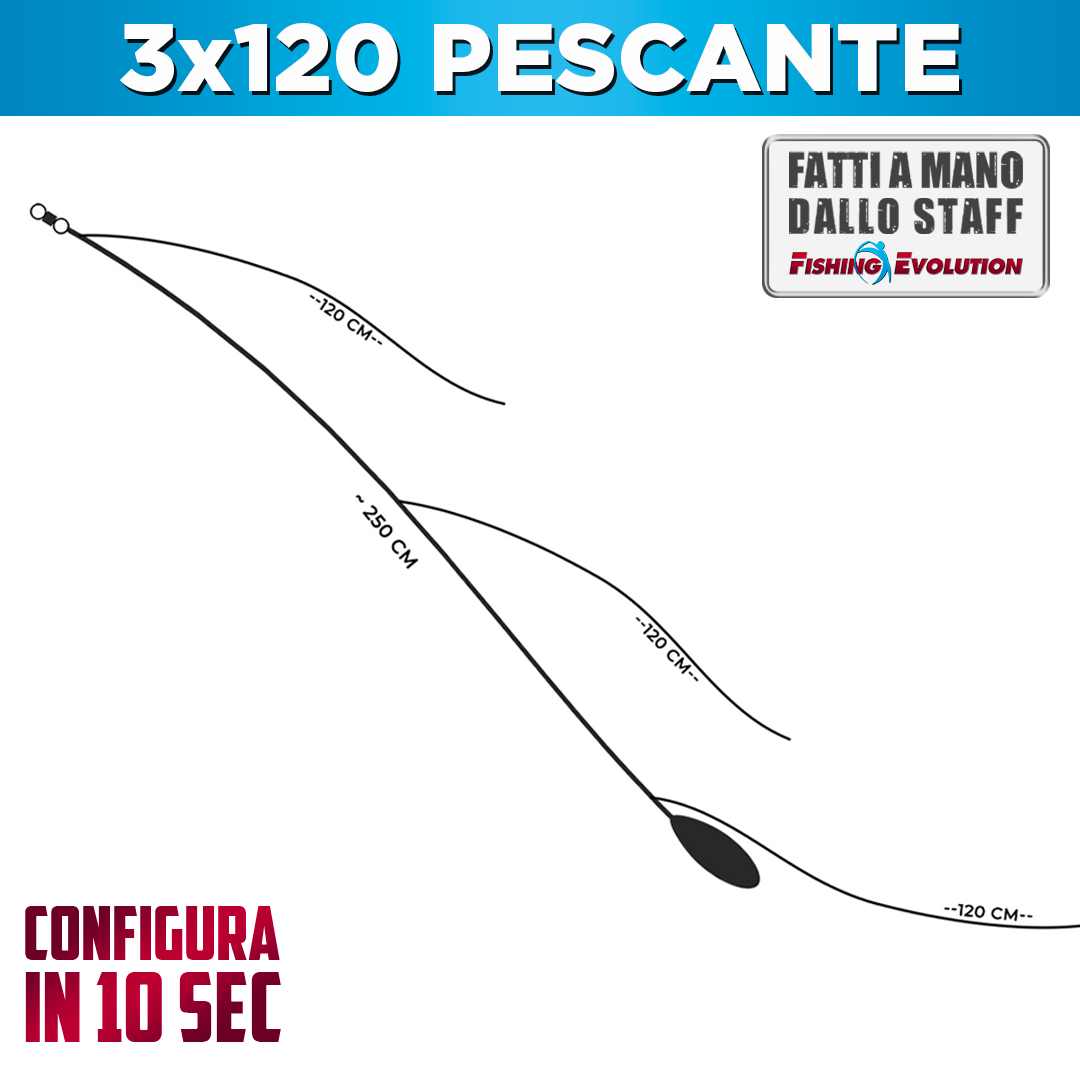 Configurazione Trave: 3x120 Pescante