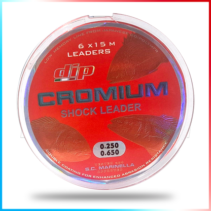 DIP Chromium Shock Leader 6x15 mt. 25-65