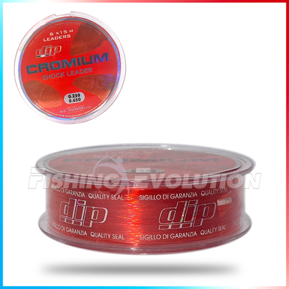 DIP Chromium Shock Leader 6x15 mt. 25-65