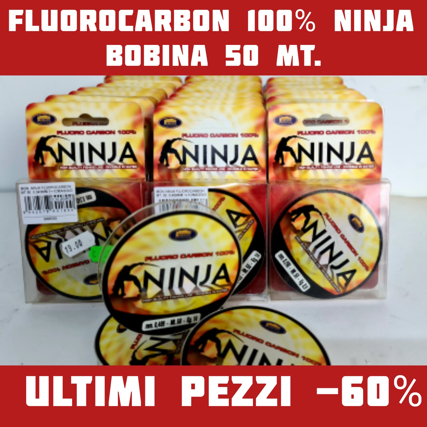 Ninja Fluorocarbon 100% -60% Fino ad Esaurimento