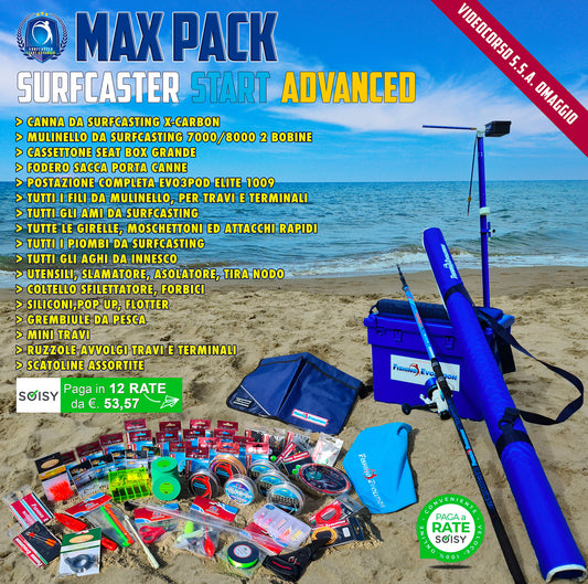 Max Pack SurfCaster Start Advanced + VideoCorso S.S.A. GRATIS