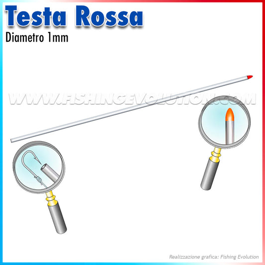 Art.454 - 455 - 460 Aghi Testa Rossa (5 pz)