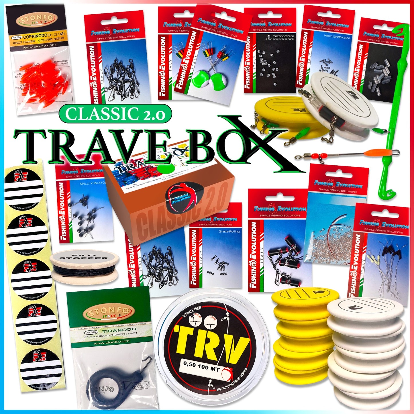 TraveBox Classic 2.0 | Cofanetto per imparare a costruire Travi da SurfCasting + Videocorso Omaggio