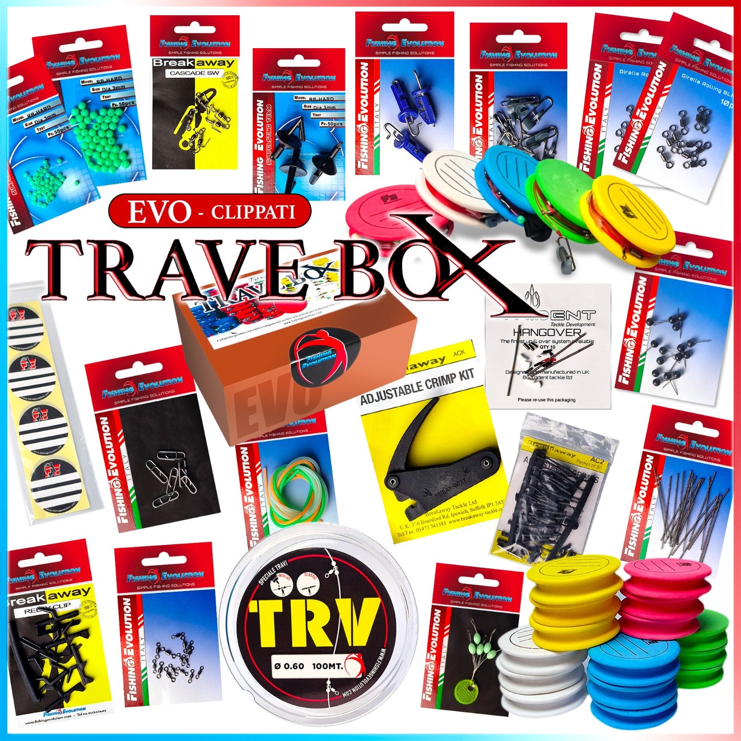 TraveBox EVO (Clippati) | Cofanetto per imparare a costruire Travi da SurfCasting Clippati+ Videocorso Omaggio