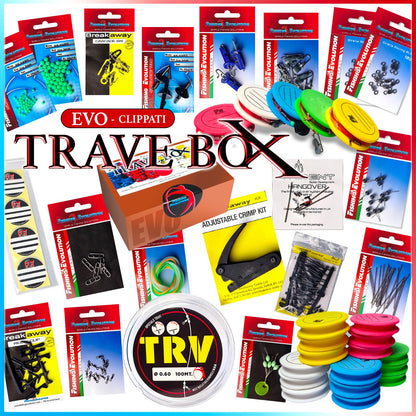 TraveBox EVO (Clippati) | Cofanetto per imparare a costruire Travi da SurfCasting Clippati+ Videocorso Omaggio