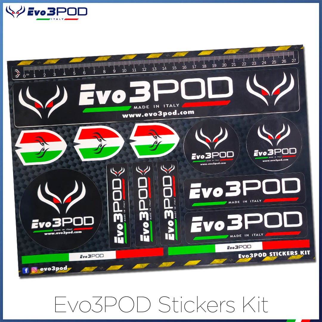 Kit Stickers Evo3POD 15 pz.