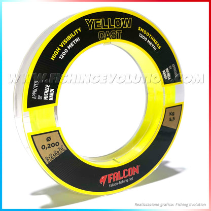 Nylon Falcon Yellow Cast 1200 mt