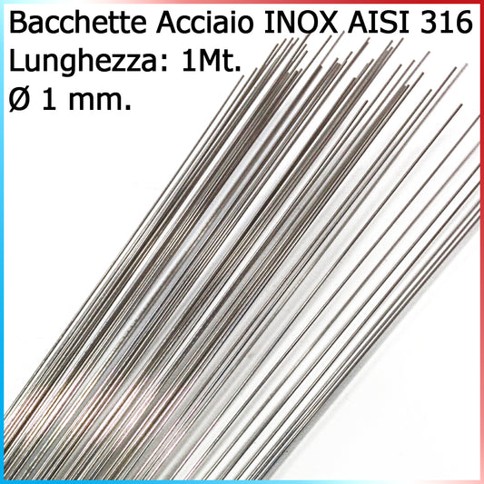 Bacchette Acciaio Inox 316