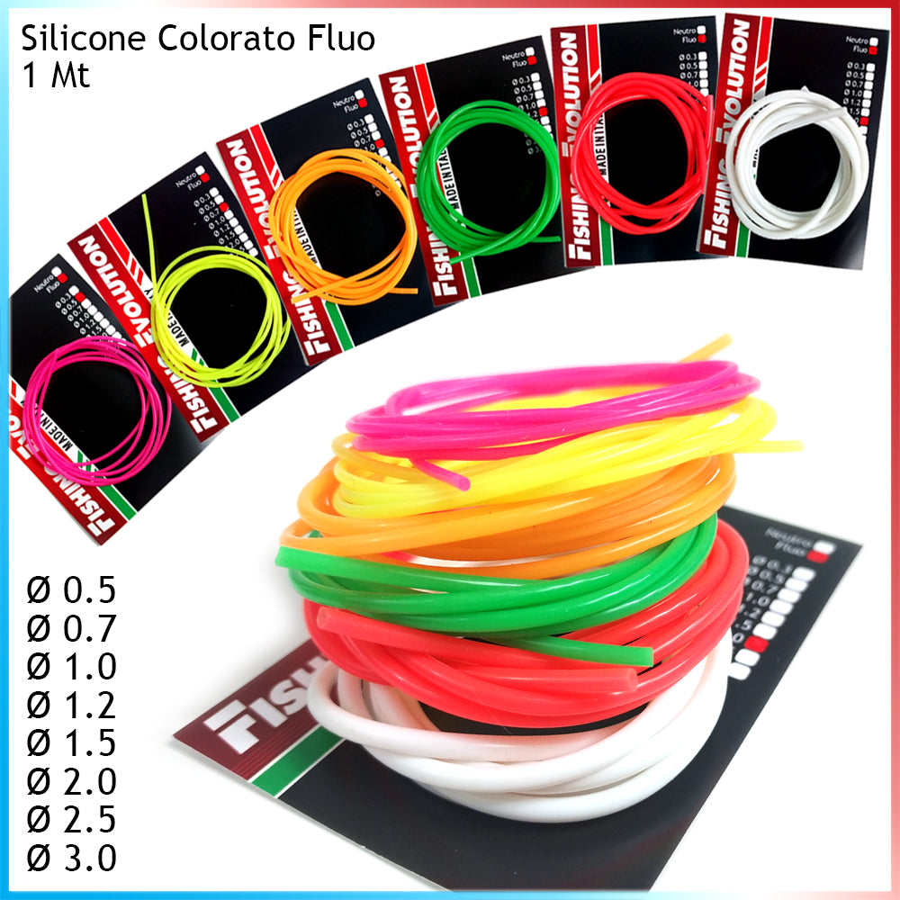 Tubetto in Silicone Fluo colorato