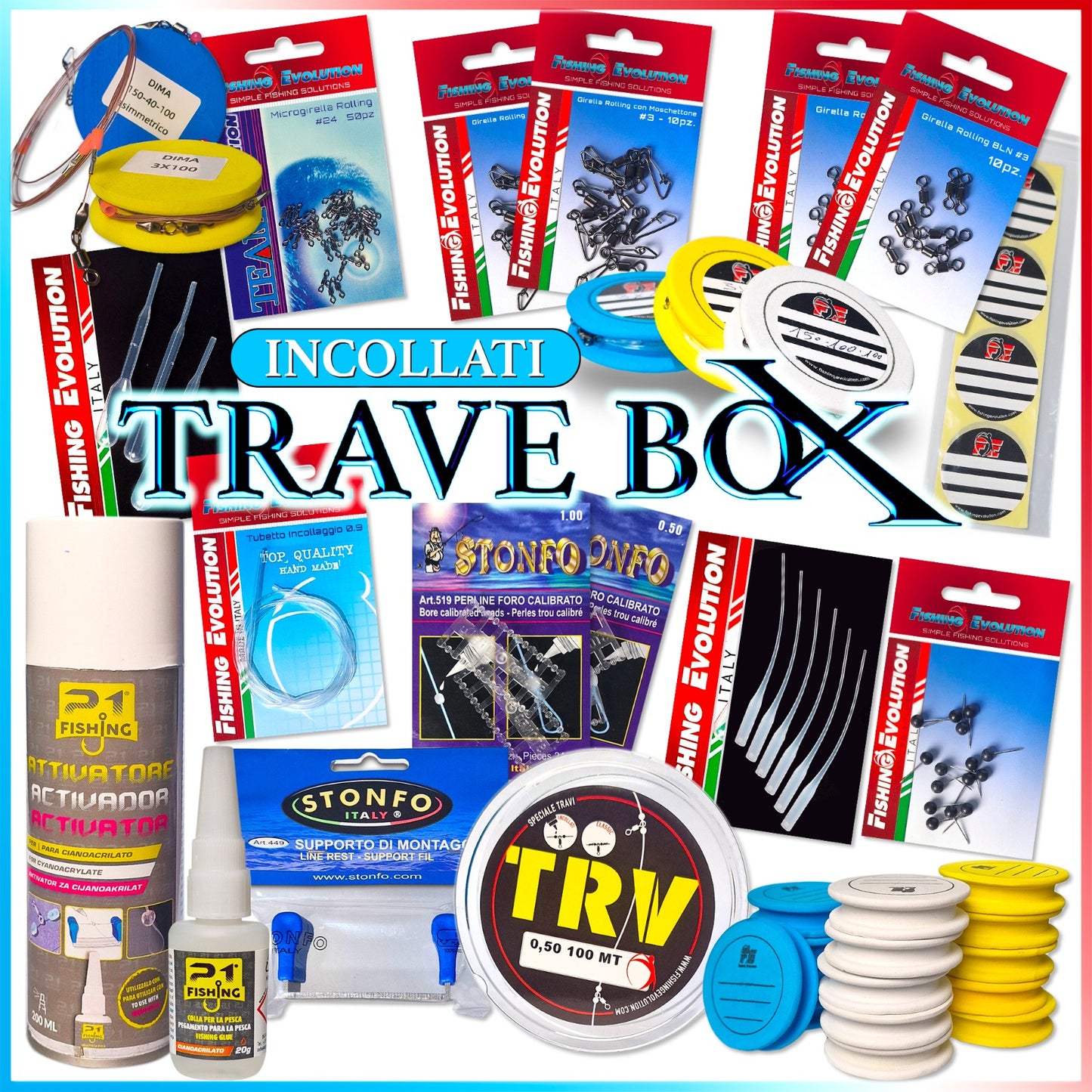 TraveBox Incollati | Cofanetto per imparare a costruire Travi Incolati da SurfCasting + Videocorso Omaggio