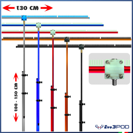 Combo Picchetto JP150 e Barra Stendi Travi 130cm