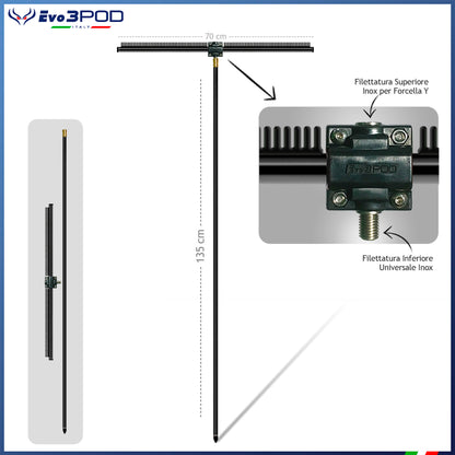 Paletto 135cm + Barra Stendi Travi 70cm