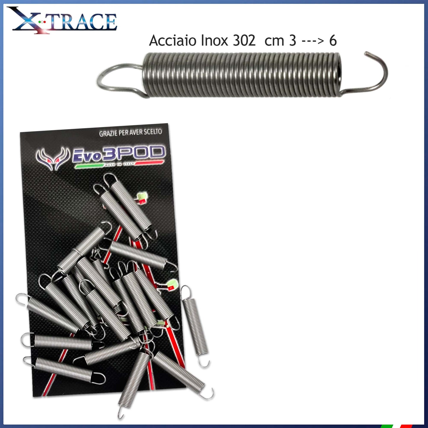 Kit 20 Mollette Inox X-Trace