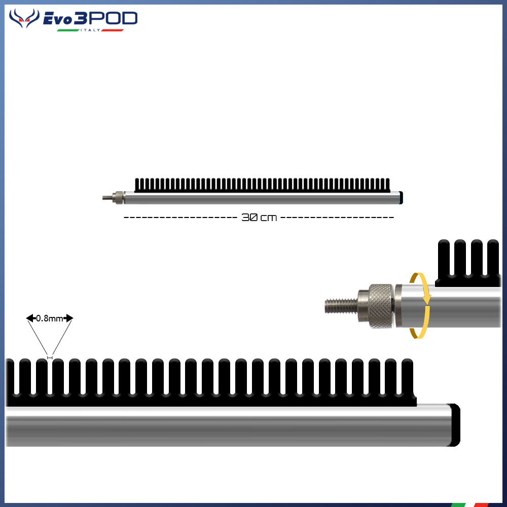 Braccetto Stendi Travi Laterale a Pettine 30cm