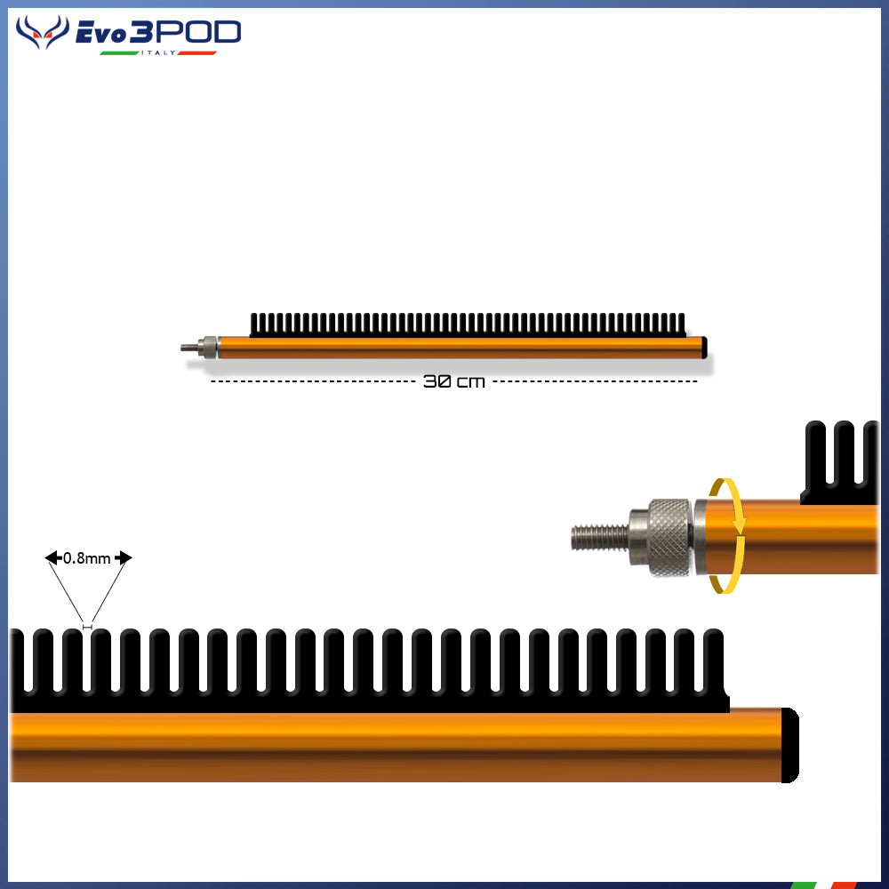 Braccetto Stendi Travi Laterale a Pettine 30cm