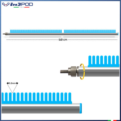 Braccetto Stendi Travi Laterale a Pettine 60 cm