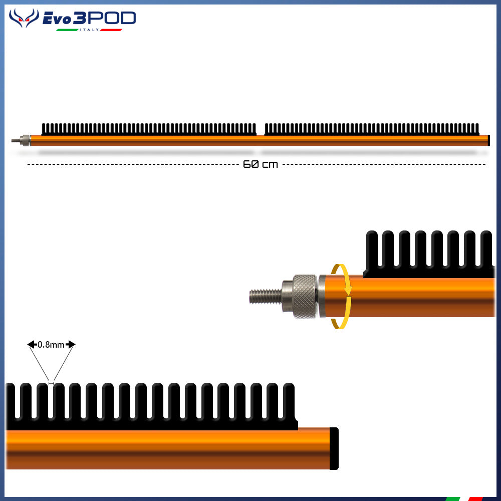 Braccetto Stendi Travi Laterale a Pettine 60 cm