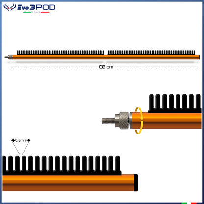 Braccetto Stendi Travi Laterale a Pettine 60 cm