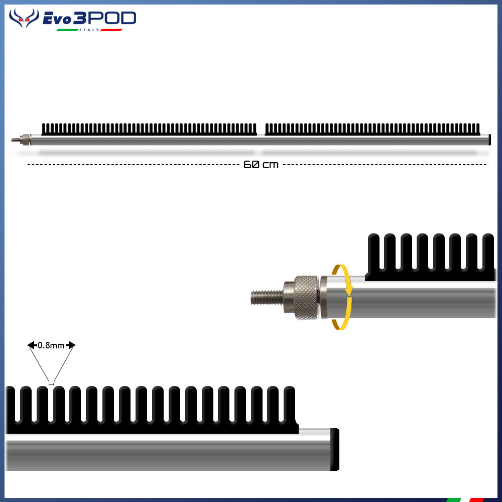 Braccetto Stendi Travi Laterale a Pettine 60 cm