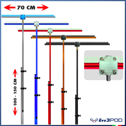 Combo Picchetto JP150 e Barra Stendi Travi 70cm