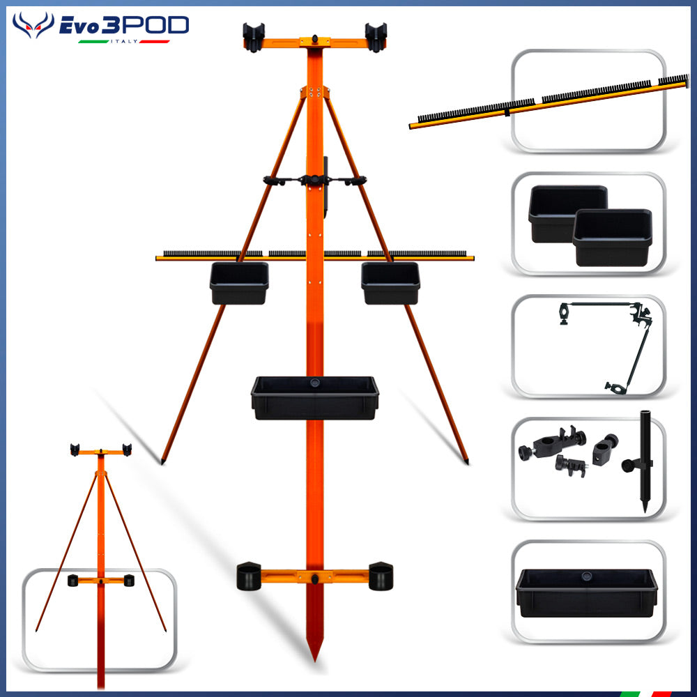 Combo Postazione Doppia Canna SurfCasting Mod.3004